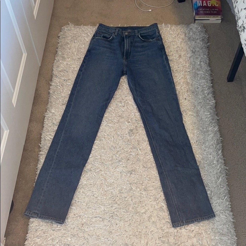 Reformation Liza High Rise Straight Jean In Kasai
